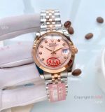 New Style Rolex Oyster Perpetual Datejust 36mm Watch Rose Gold Diamond Dial
